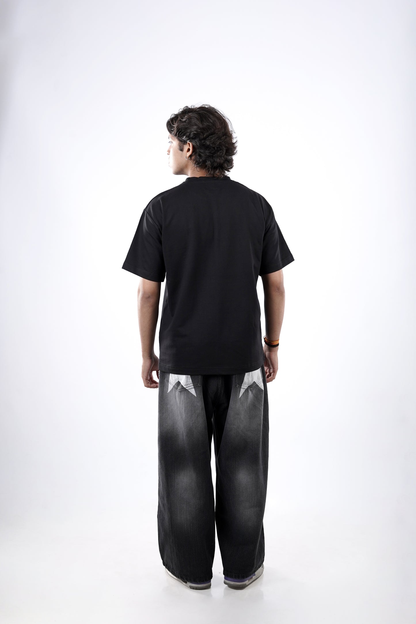 Unisex Black Oversized Tee