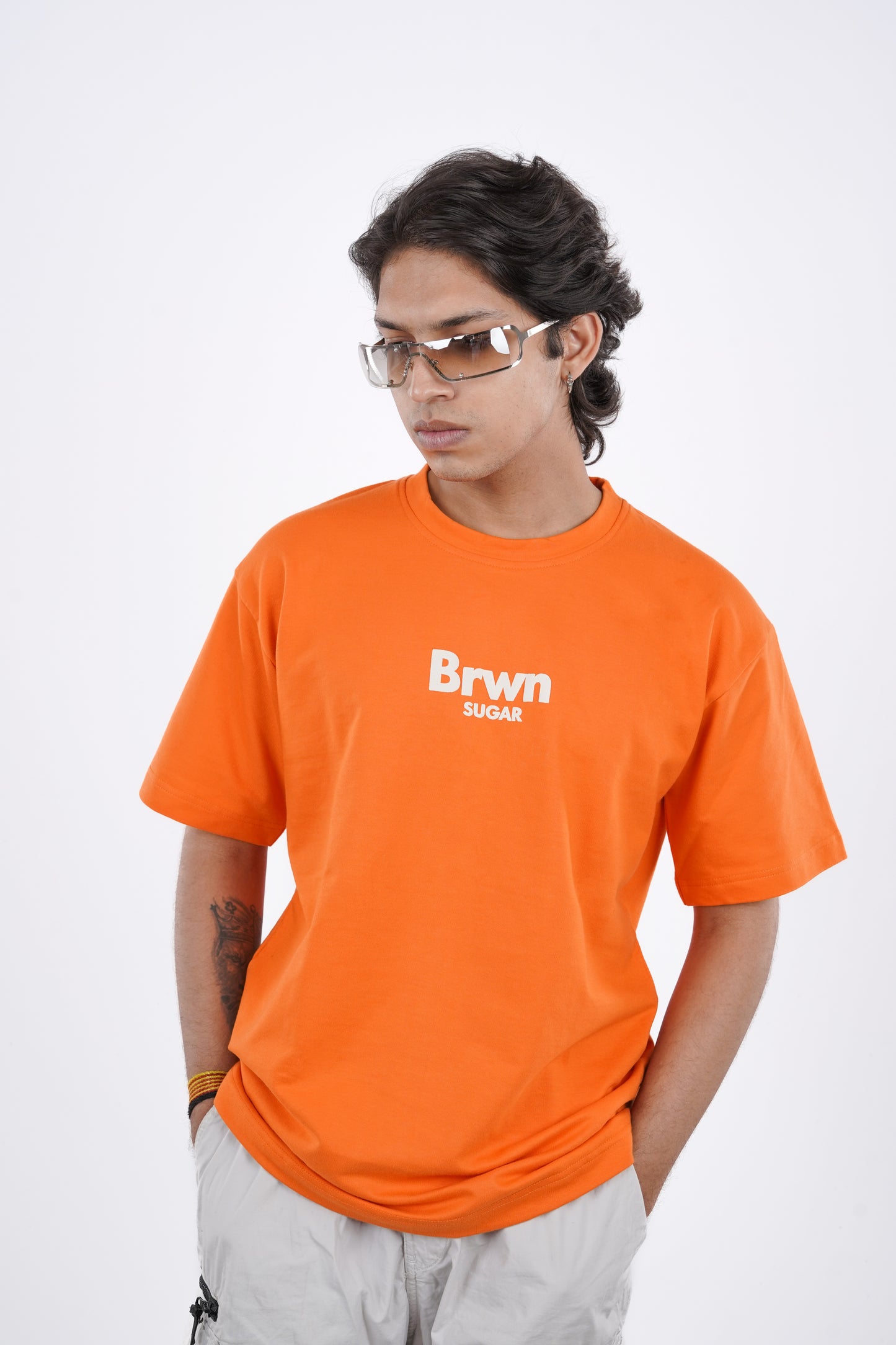 Unisex Orange Oversized Tee